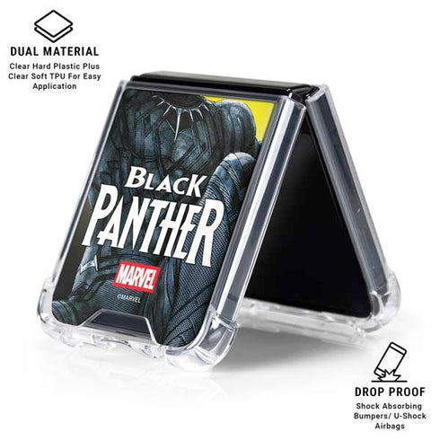 Marvel Black Panther Moon light Galaxy Z Flip6 Clear Case